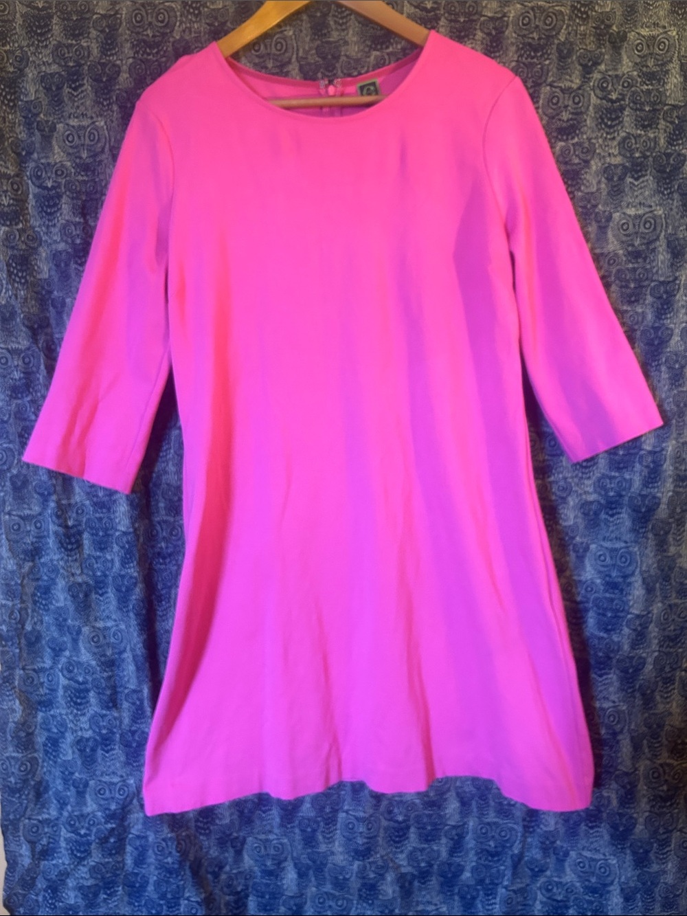 C. Wonder Hot Pink Midi Shift Dress